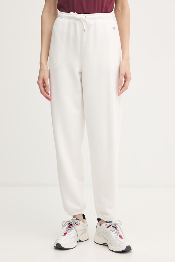 Gant pantaloni de trening pentru femei, din bumbac alb 4200500