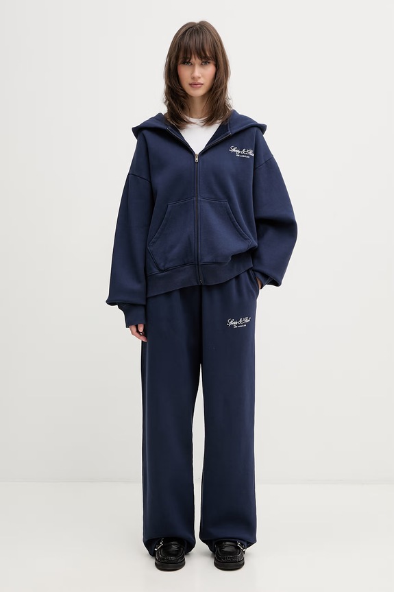 Sporty & Rich Vendome LA tepláky bavlněné dámské PA07176269BL106 námořnická modř