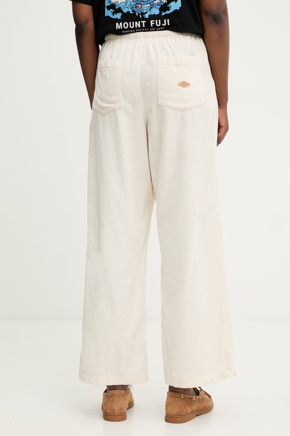 Odzież Rip Curl spodnie straight damskie sztruksowe KEEPSAKES WASHED 057WPA beżowy