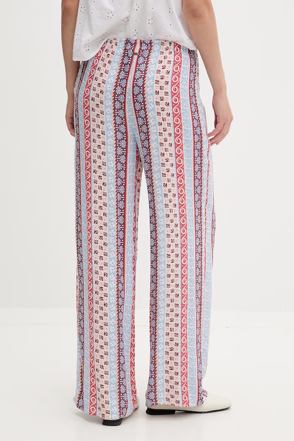 Îmbrăcăminte Rip Curl pantaloni pentru femei, din vâscoză VENTURA WIDE 05WWPA albastru