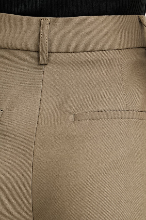 Morgan pantaloni de costum pentru femei, cu vâscoză verde PFIDI.F
