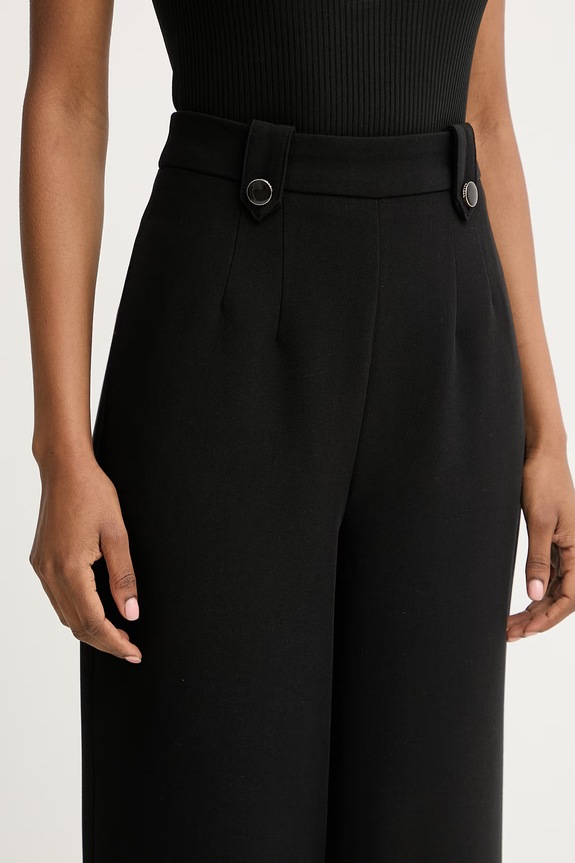 Morgan pantaloni de costum pentru femei negru PINTA.F