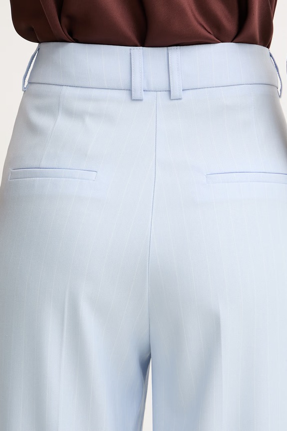 Morgan pantaloni de costum pentru femei, cu vâscoză albastru PTYA.F