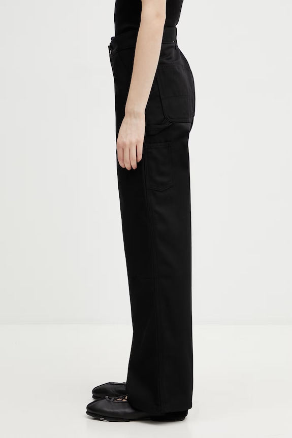 Carhartt WIP W' Titan Double Knee Pant spodnie straight bawełniane damskie I036515.8901 czarny SS26
