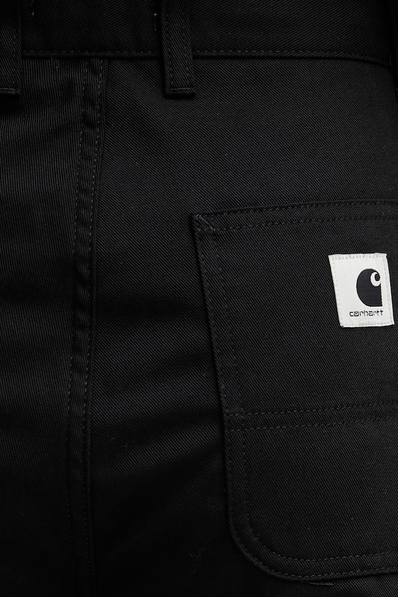 Carhartt WIP W' Titan Double Knee Pant spodnie straight bawełniane damskie czarny I036515.8901