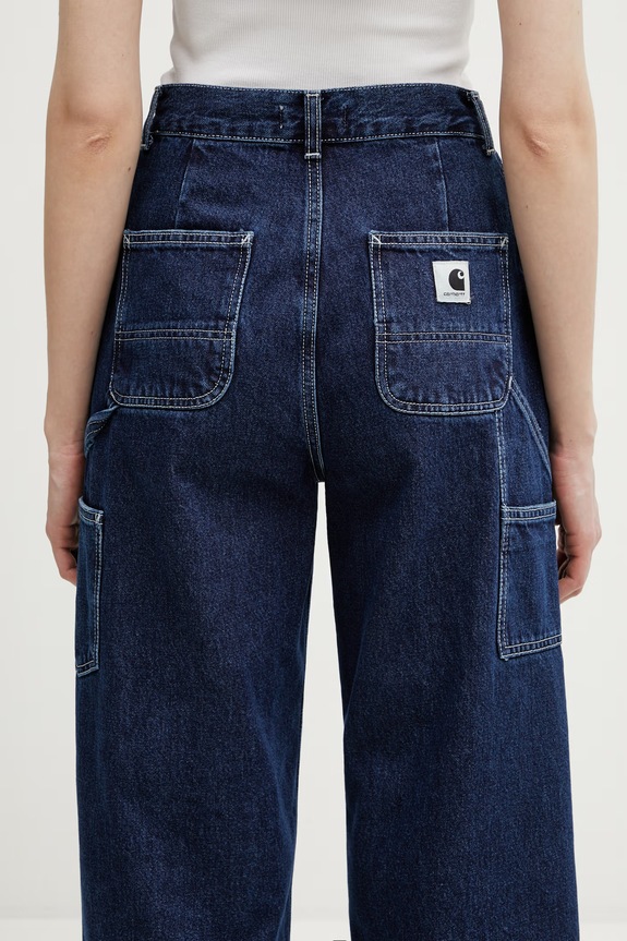 Carhartt WIP W' Jens Pant blugi loose pentru femei albastru I036599.106