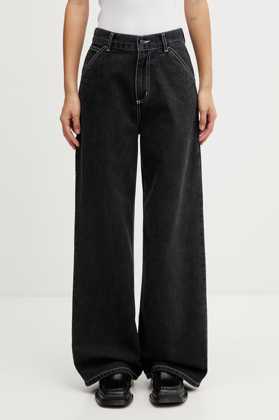 Carhartt WIP W' Jens Pant blugi relaxed fit pentru femei negru I036599.8906