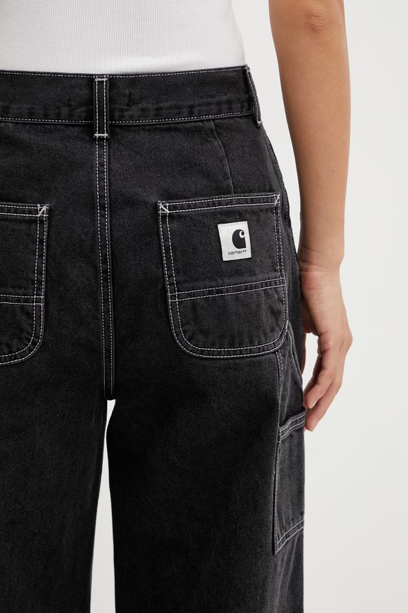 Carhartt WIP W' Jens Pant blugi relaxed fit pentru femei negru I036599.8906
