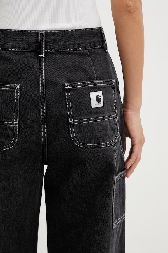 Carhartt WIP W' Jens Pant blugi relaxed fit pentru femei negru I036599.8906