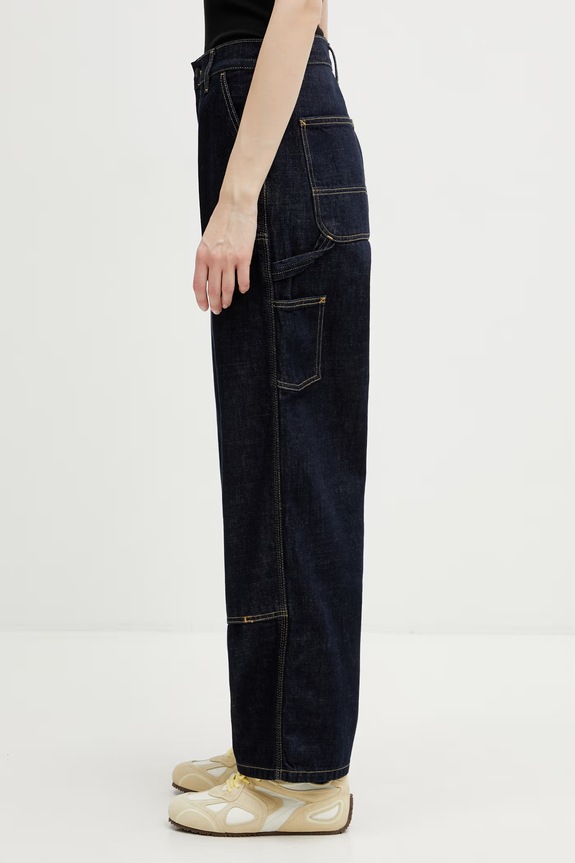 Carhartt WIP W' Brandon Double Knee Pant blugi loose pentru femei I034462.102 albastru SS26