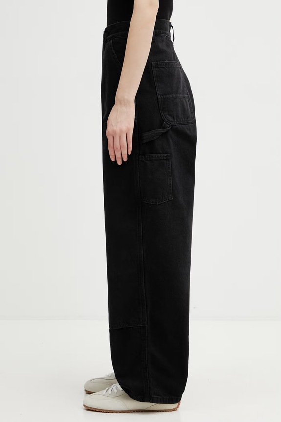 Carhartt WIP W' Brandon Double Knee Pant blugi loose pentru femei I034462.8906 negru SS26