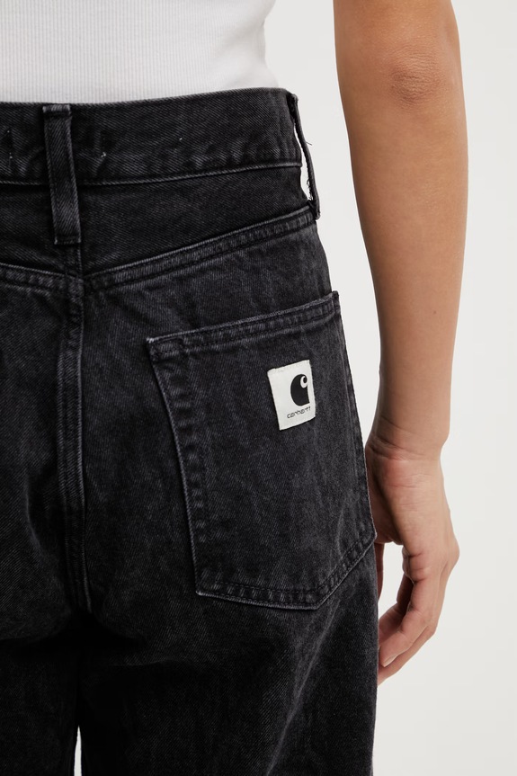 Carhartt WIP W' Snake Arin Pant blugi tapered pentru femei negru I036596.3R260