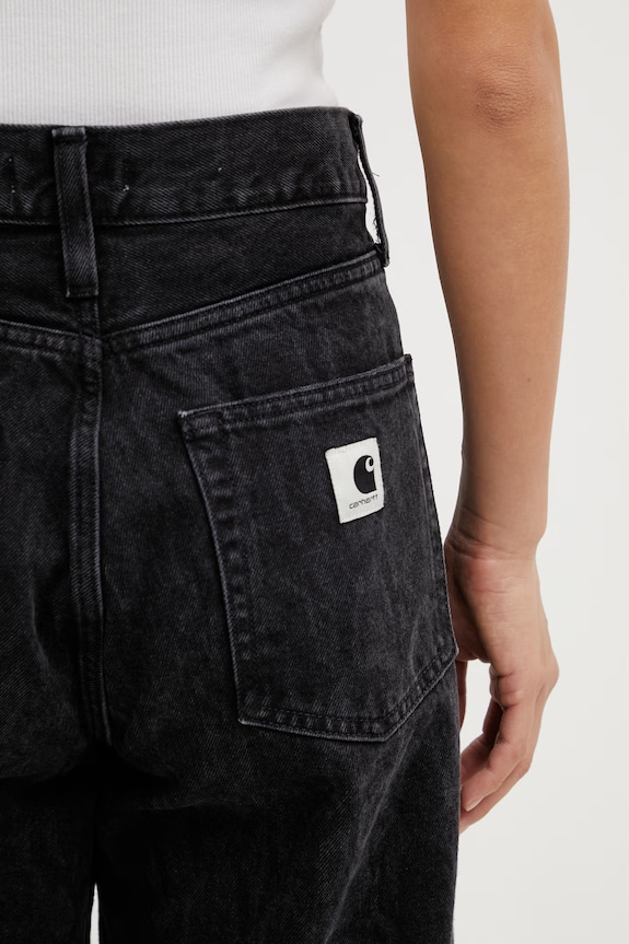 Carhartt WIP W' Snake Arin Pant blugi tapered pentru femei negru I036596.3R260