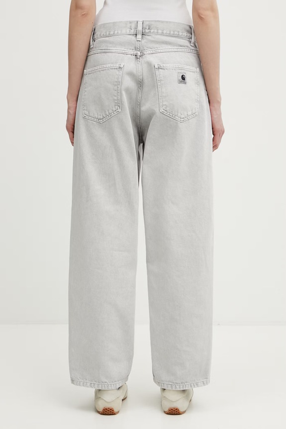 Odzież Carhartt WIP W' Brandon Pant jeansy luźne damskie I033746.895F szary
