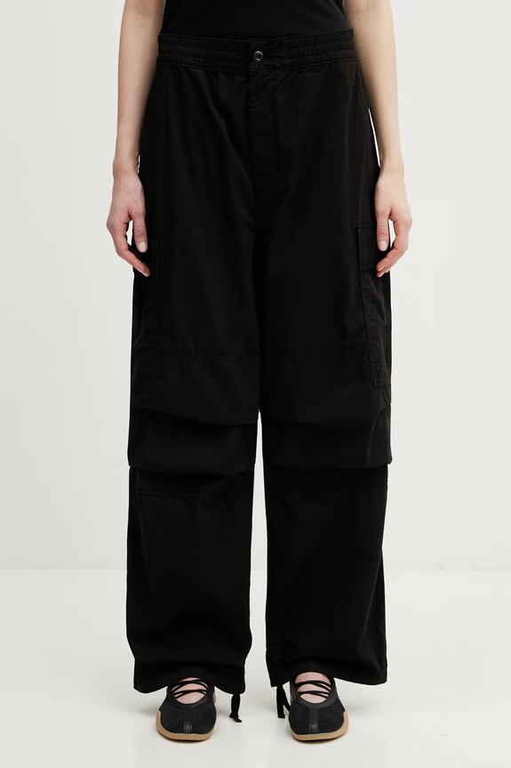 Carhartt WIP W' Jet Cargo Pant spodnie cargo bawełniane damskie czarny I036703.89GD