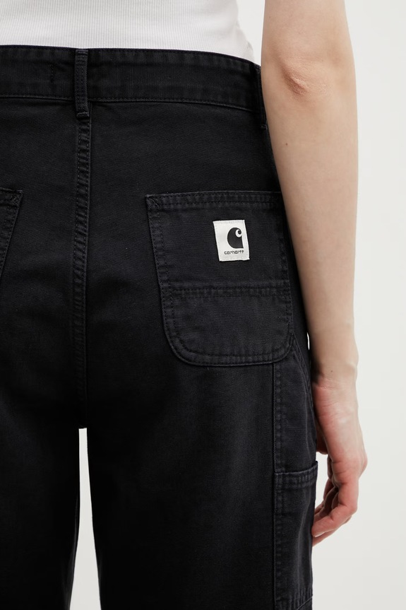 Carhartt WIP W' Pierce Pant Straight pantaloni de bumbac pentru femei bleumarin I034829.894O