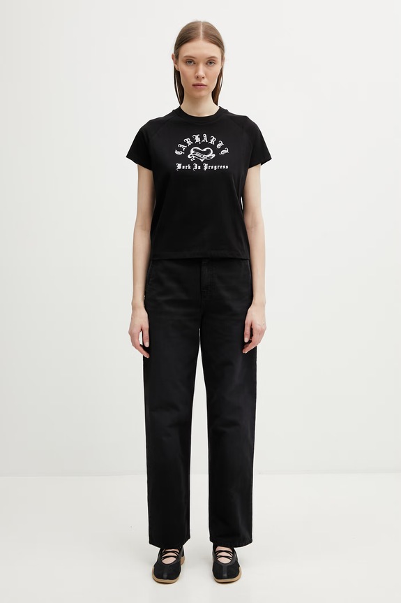 Carhartt WIP W' Pierce Pant Straight pantaloni de bumbac pentru femei I034829.894O bleumarin