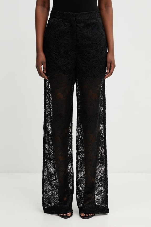 Sportmax Spxafoso pantaloni din dantelă pentru femei negru 2612781012600