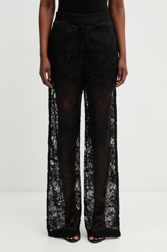Sportmax Spxafoso pantaloni din dantelă pentru femei negru 2612781012600