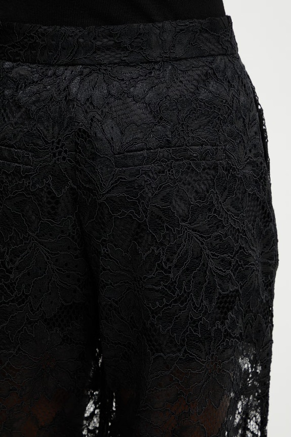 Sportmax Spxafoso pantaloni din dantelă pentru femei negru 2612781012600