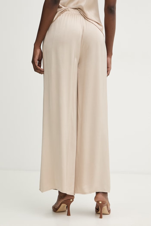 Îmbrăcăminte Haveone pantaloni palazzo pentru femei, cu vâscoză PWG.Q011 bej