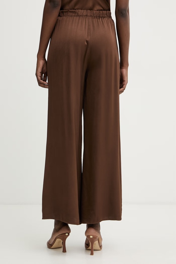 Îmbrăcăminte Haveone pantaloni palazzo pentru femei, cu vâscoză PWG.Q011 maro