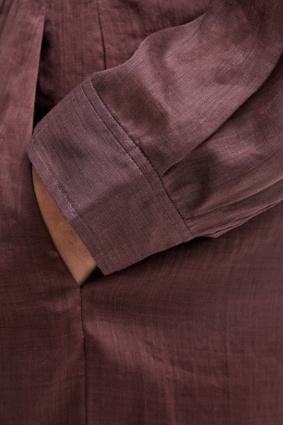Isabelle Blanche pantaloni straight pentru femei, din in maro IS26SS.P065.T017.MOD