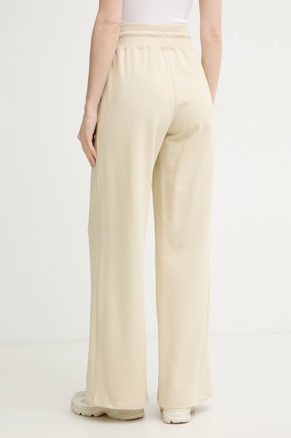 Îmbrăcăminte The North Face pantaloni de trening pentru femei din bumbac Essential Terry Simple Dome NF0A8GQZDOM1 bej