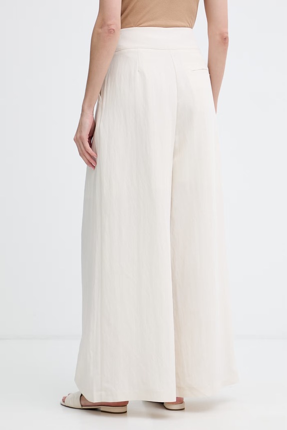 Odjeća Sisley hlače culottes ženske s viskozom 4UNJLF08Z bež