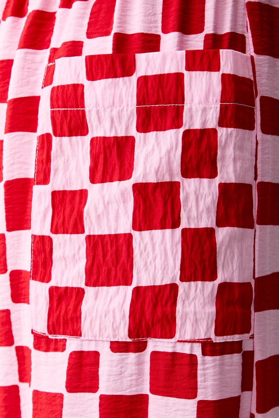 United Colors of Benetton Παντελόνι ίσιο γυναικείο με βισκόζη 4ZJBDF0BV ροζ