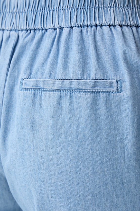 United Colors of Benetton pantaloni regular pentru femei, din bumbac albastru 4DHJDF079