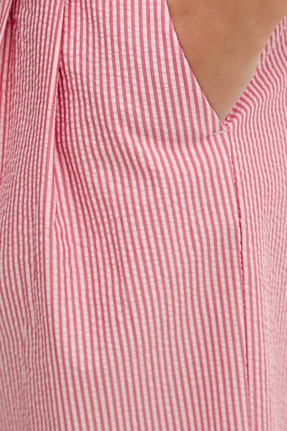 United Colors of Benetton kalhoty dámské s bavlnou růžová 4WAQDF0C4