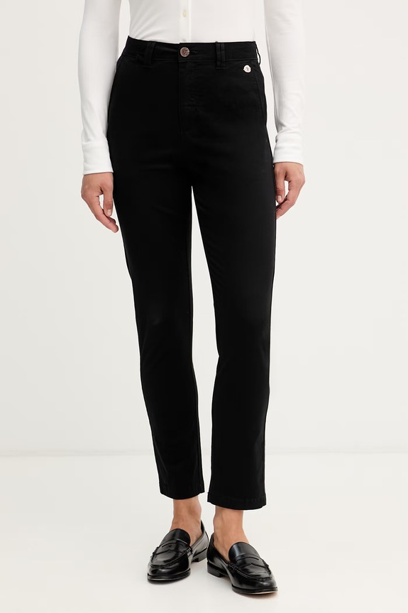 U.S. Polo Assn. chino kalhoty dámské bavlněné s elastanem Chino černá WUP1018.023