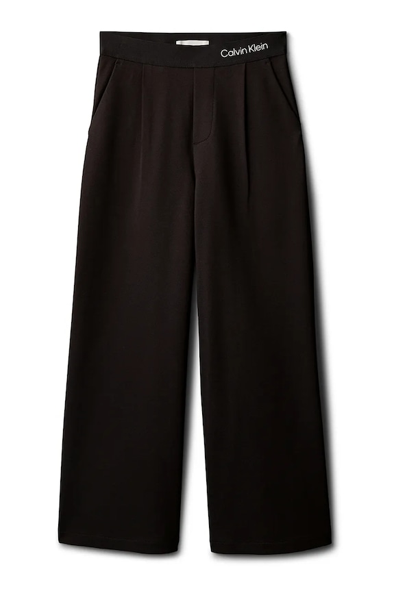 Calvin Klein Jeans spodnie dziecięce IG0IG03091.128.176.PPY2 czarny SS26