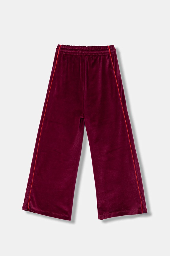 Calvin Klein Jeans spodnie dresowe welurowe dziecięce IG0IG03057.128.176.PPY2 bordowy SS26