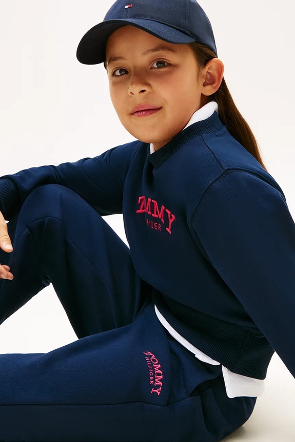 Tommy Hilfiger spodnie dresowe dziecięce KG0KG08981.128.176.PPY2 granatowy