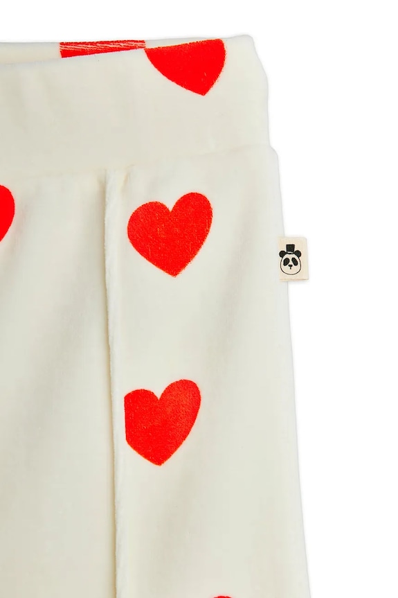 Κοριτσίστικα Παιδικό παντελόνι Mini Rodini Hearts 26130136 λευκό
