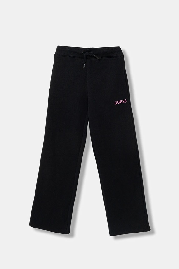 Guess pantaloni tuta in cotone bambino/a maglia nero J6RB01.KAD74.PPY2