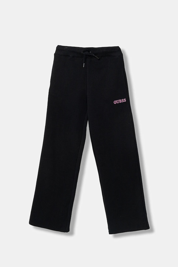 Guess pantaloni tuta in cotone bambino/a maglia nero J6RB01.KAD74.PPY2