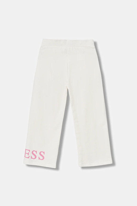 Дитячі бавовняні штани Guess K6RB01.KA6R4.PPY2 бежевий SS26
