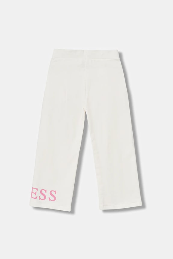Дитячі бавовняні штани Guess K6RB01.KA6R4.PPY2 бежевий SS26
