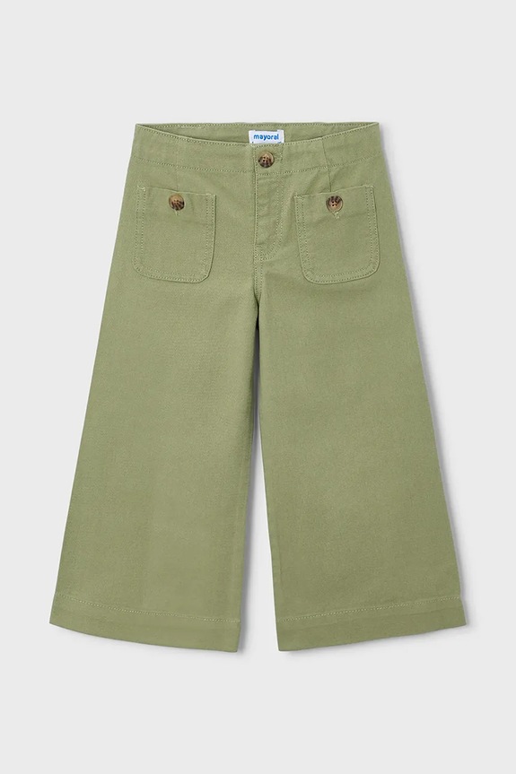 Παιδικό βαμβακερό παντελόνι Mayoral βαμβάκι πράσινο 3587.6F.Mini.PPY2