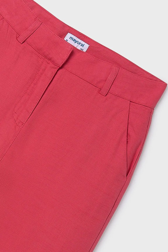 Дівчинка Дитячі бавовняні штани Mayoral 6545.8A.Junior.PPY2 рожевий