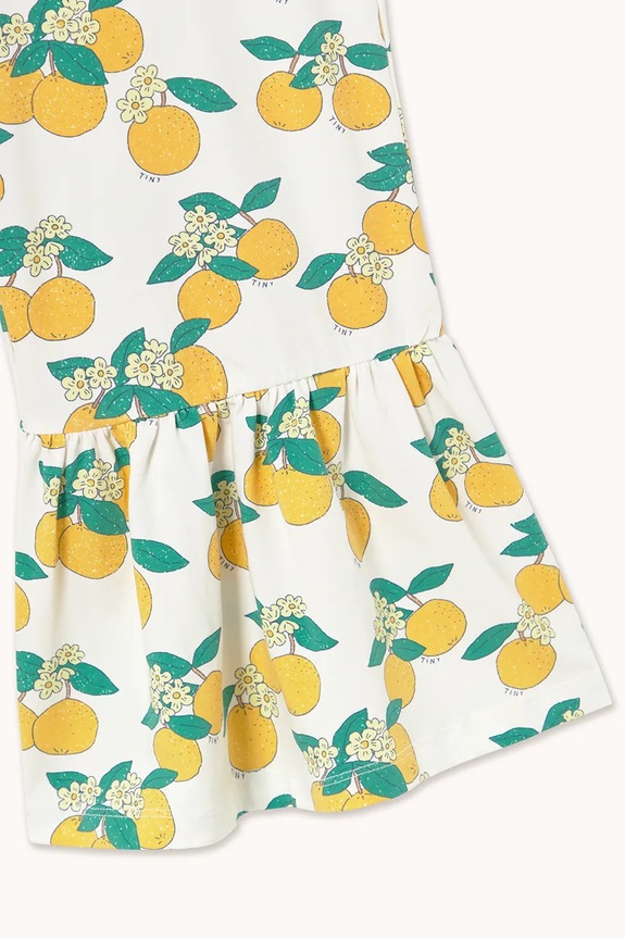 Dječje hlače Tinycottons ORANGES PANT zlatna SS26.028