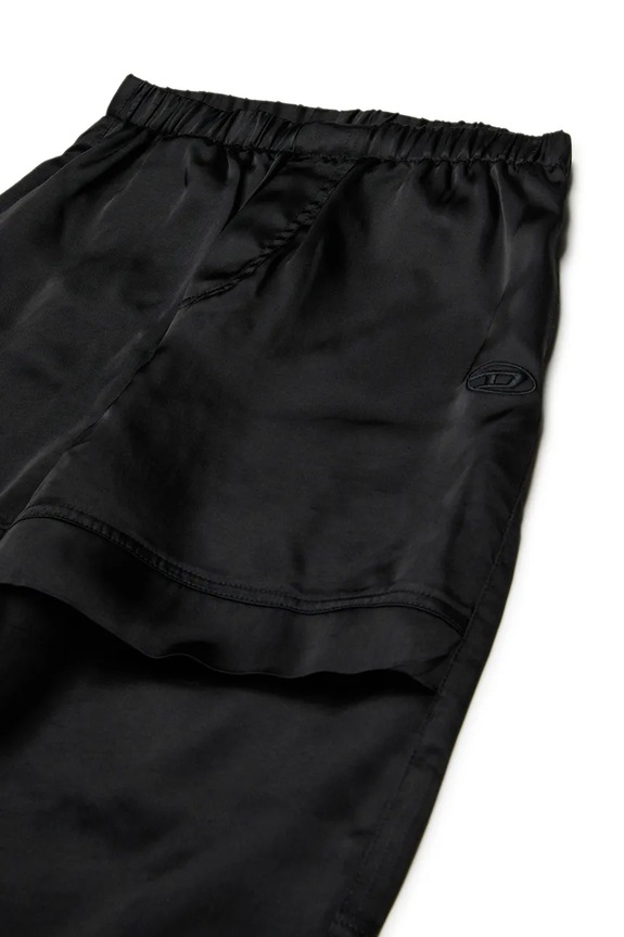 Dievča Diesel nohavice jogger detské s viskózou PSAFFER TROUSERS J02669.KXBMX čierna