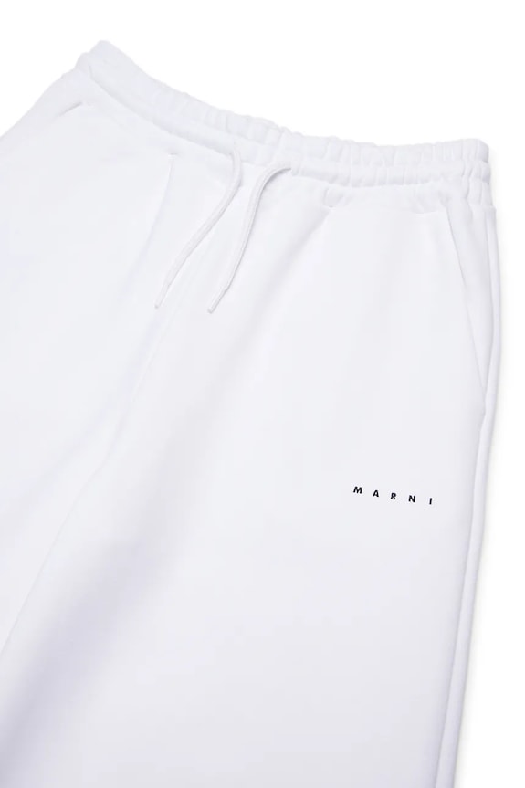 BIMBA Marni pantaloni tuta in cotone bambino/a MP190F TROUSERS M01432.M00V0 bianco