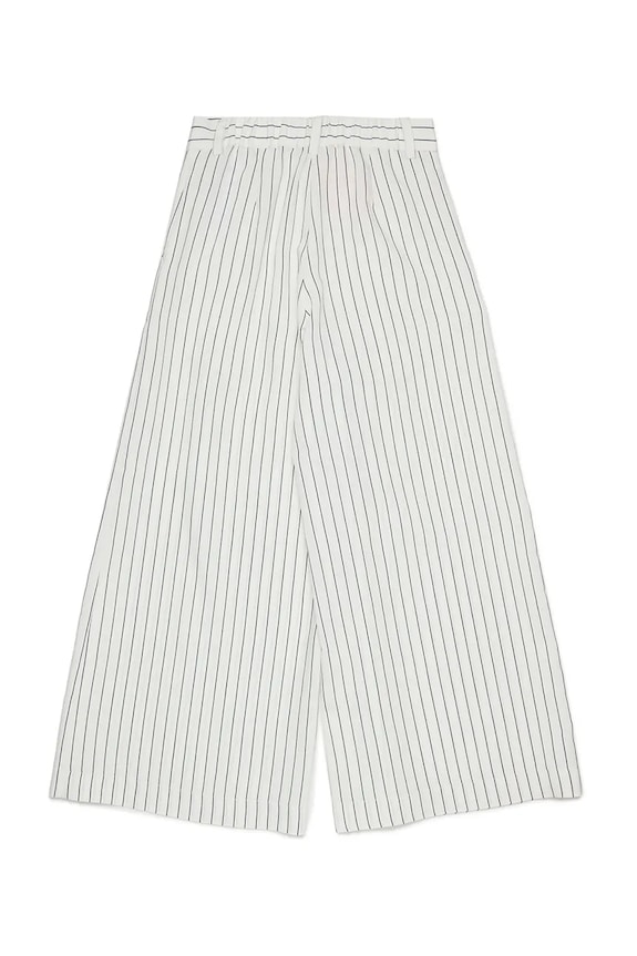 Max&Co. spodnie dziecięce z wiskozą MAXP47F TROUSERS MX0307.MX00W biały SS26