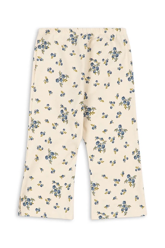 Konges Sløjd spodnie bawełniane dziecięce DREY SLIT PANTS GOTS KS104771.PPY2 beżowy SS26