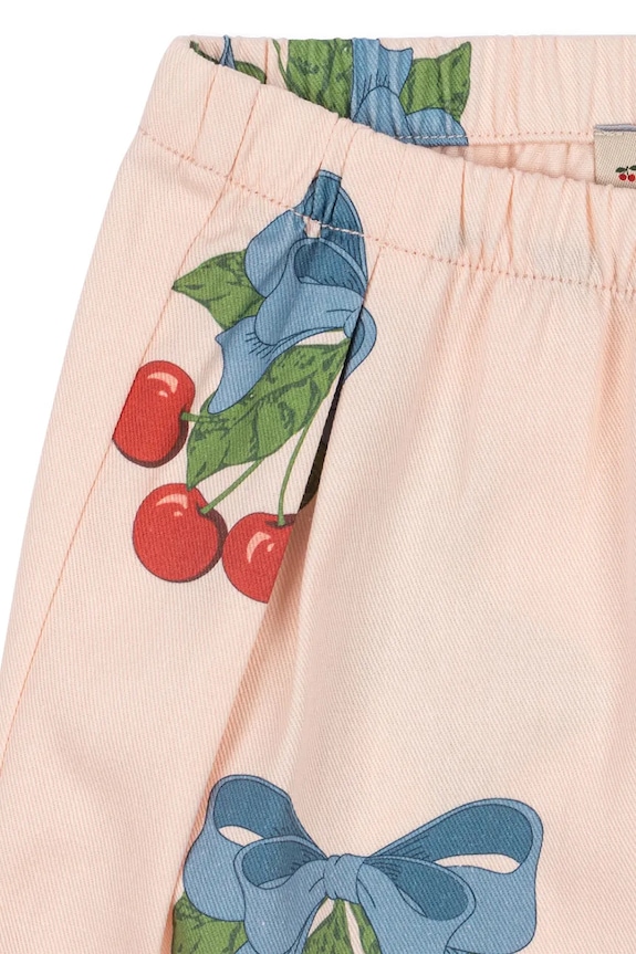 Djevojčice Dječje pamučne hlače Konges Sløjd FRANKIE PANTS GOTS KS104825.PPY2 roza