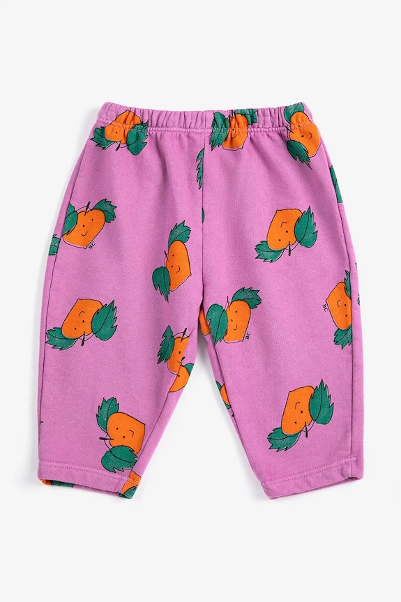 Bobo Choses spodnie dresowe niemowlęce Tangerine dzianina różowy 126AB071